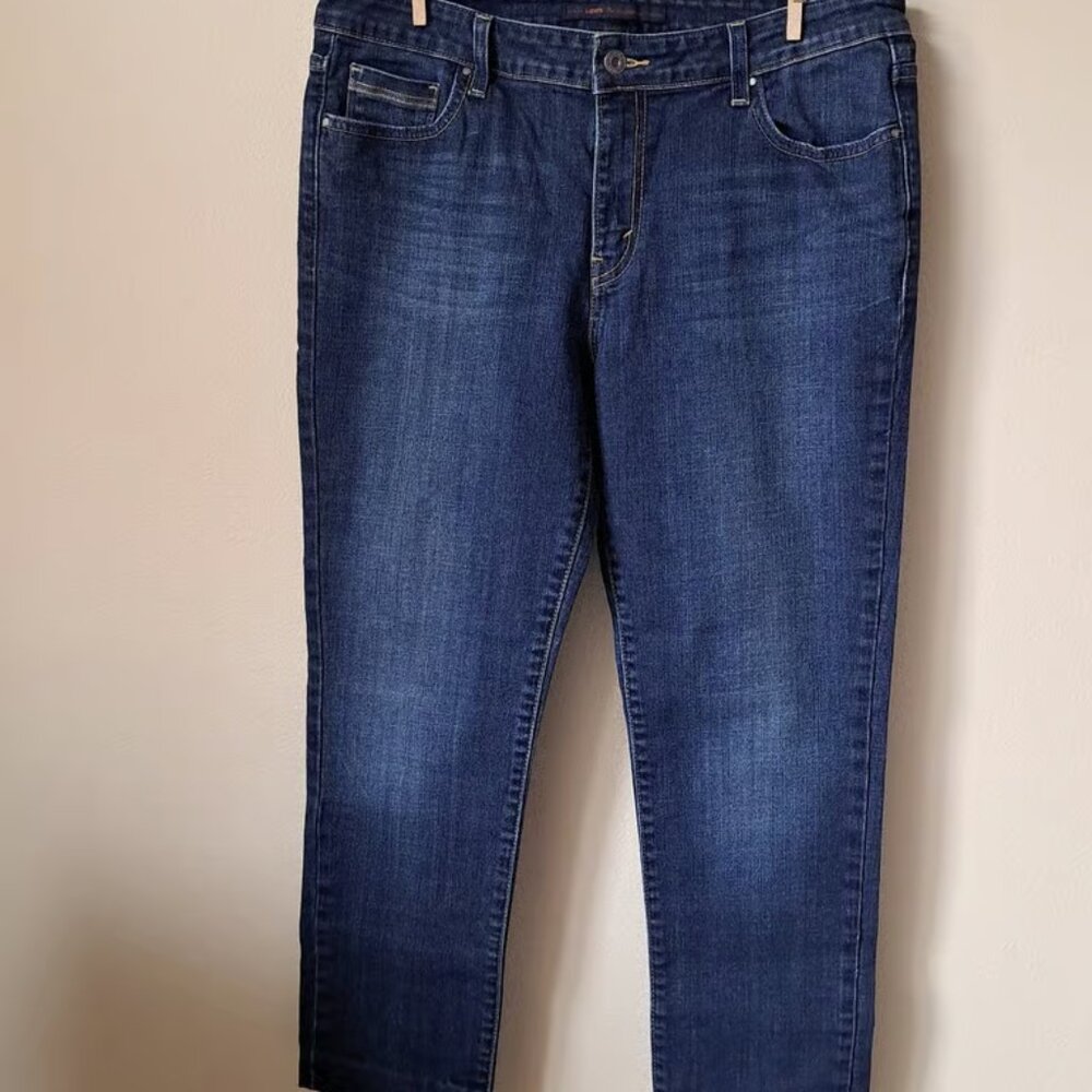 Levis Midrise Skinny Jeans Size 14